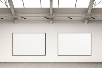 Empty gallery interior