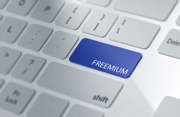 Wall Mural - freemium | button on computer keyboard