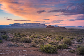 black rock desert sunset