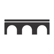 bridge logo. connection icon. architecture symbol. vector eps 08.