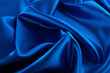 Abstract silk luxury background, piece of cloth, deep blue cloth texture