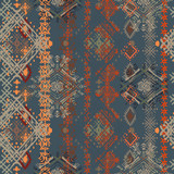 Fototapeta Boho - Ethnic boho seamless pattern