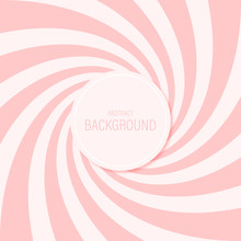 Candy Abstract Background Spiral Pattern Sweet Pink Vector Design.