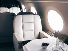 Interior Of A Private Luxury Jet