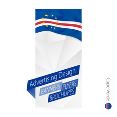 Wall Mural - Vector abstract banner template for Cape Verde.