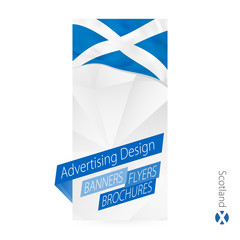 Wall Mural - Vector abstract banner template for Scotland.