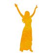 © zolotons - vector, isolated, icon, watercolor silhouette girl dancing
