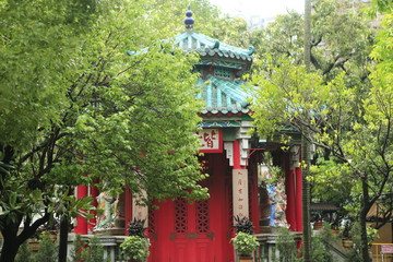 Canvas Print - Temple Taoïste à Hong Kong