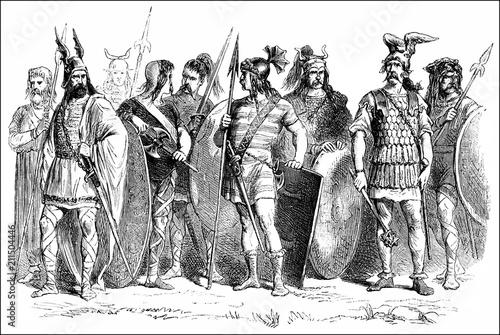 Fotomural Barbarian Warriors - 5th-6th century