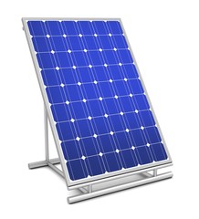 solar panel concept 3d illustration