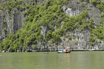 Canvas Print - Baie d'Along au Vietnam