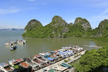 Canvas Print - Baie d'Allonge au Vietnam