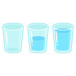 © sudowoodo - Three glasses of water set