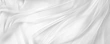 White Silk Fabric Texture Luxurious Background