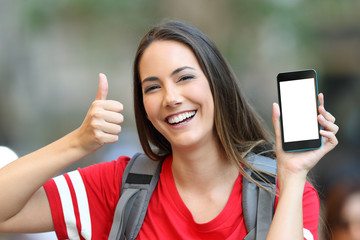 Poster - Teen showing a smart phone screen