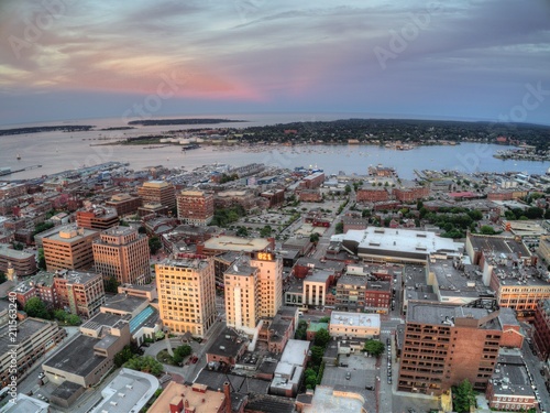 Aerial View Of Portland Which Is The Largest City In The State Of Maine Buy This Stock Photo And Explore Similar Images At Adobe Stock Adobe Stock