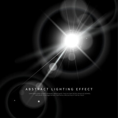 Wall Mural - simple lighting effect vector background