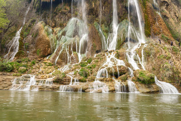 Wall Mural - Bisheh waterfall. Iran