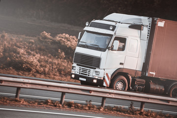 freight truck on the road