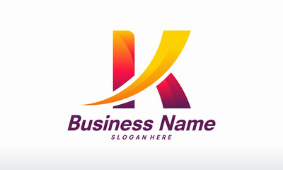 Wall Mural - modern k initial logo designs concept, k initial logo template