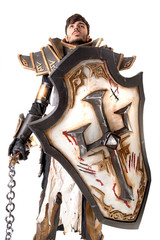 Wall Mural - Man with knight costume