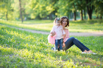 Mom and daughter are two years