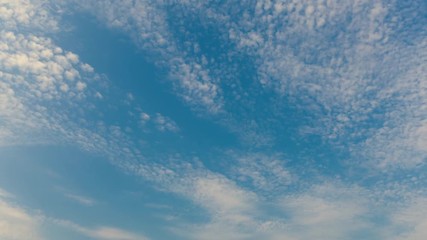 Wall Mural - Professional 4k time lapse of beautiful sky, no birds, no flicker.