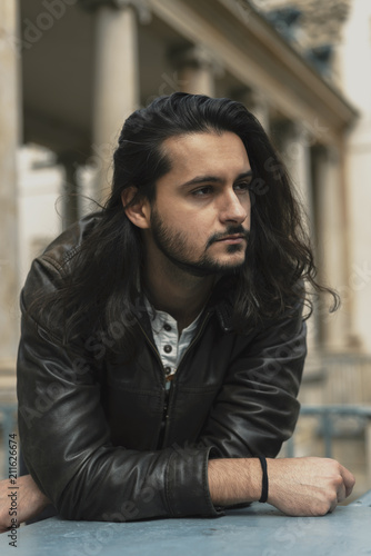 Fototapeta Long Haired Bearded Men Portrait Fototapeta4u Pl
