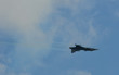 Fighter aircraft flying for display