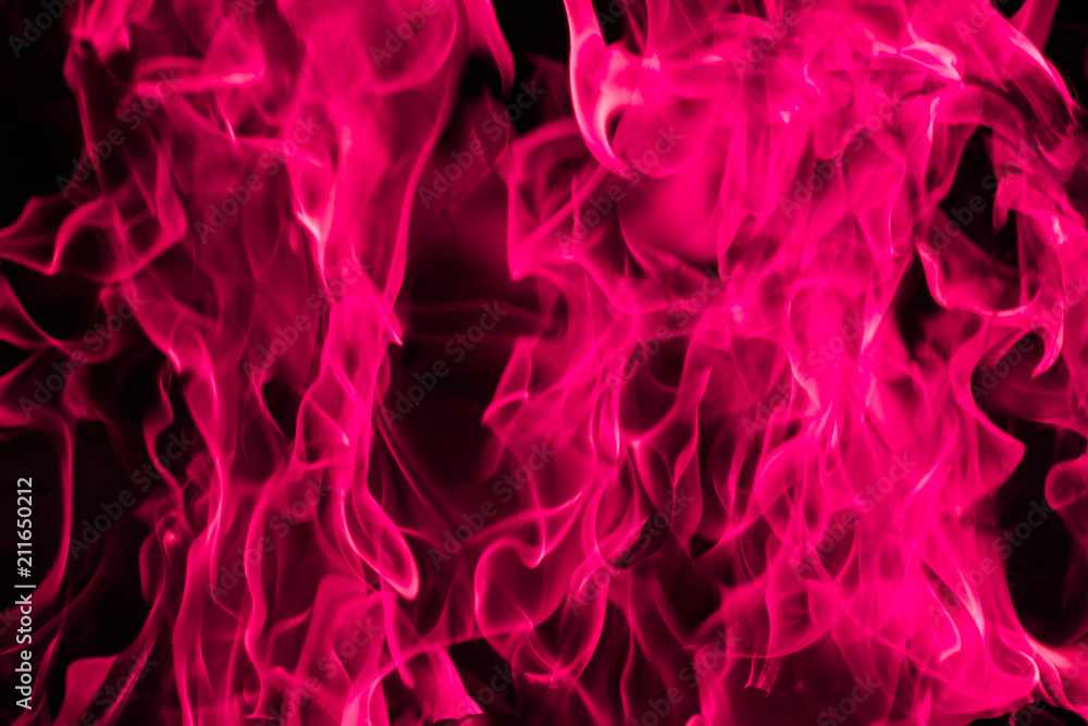 Blazing pink fire flame background and abstract Stock Photo | Adobe Stock