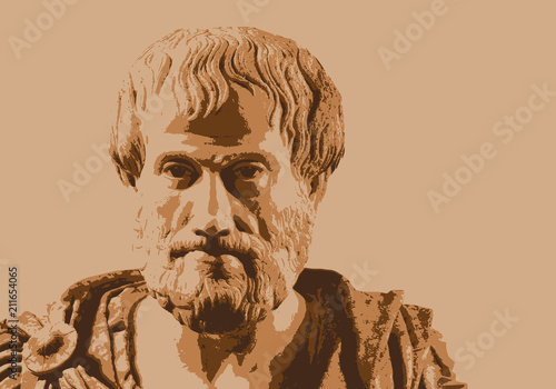 Aristote Philosophe Portrait Grec Personnage Celebre Personnage Historique Grece Antique Stock Vector Adobe Stock