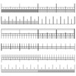 © PikePicture - Size Indicator Set Vector. Different Types Unit Distances. Measuring Tool. Length Measurement Scale Chart. Isolated Illustration