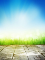 Aufkleber - Abstract sunny summer background