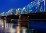 Fototapeta Most - Toruń Nocą - Most Na Wiśle - Polska