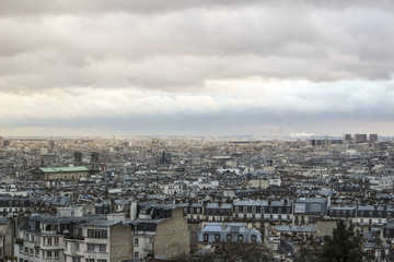 Wall Mural - Paris from above - Urban, Sky and buildings