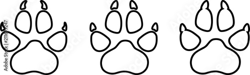 Wolf Pfote Hunde Pfote Aufkleber Label Logo Zeichen Buy This Stock Vector And Explore Similar Vectors At Adobe Stock Adobe Stock