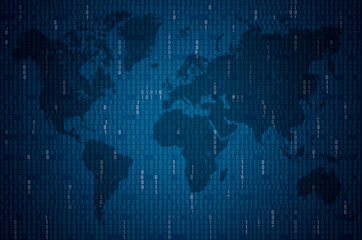 Naklejka na meble Abstract Blue Technology Background