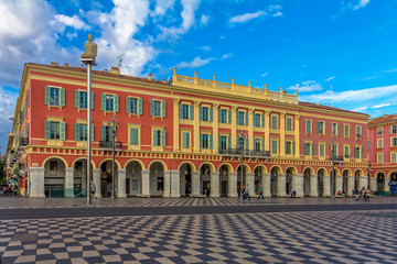 Poster - Famous Place Massena in Nice France