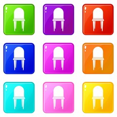 Wall Mural - Chair in simple style isolated on white background vector illustration