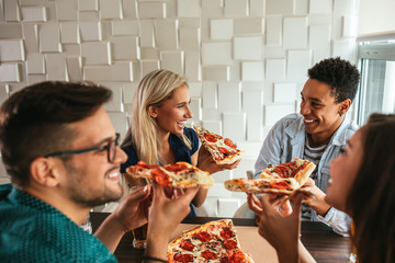 Wall Mural - Pizza is made for sharing