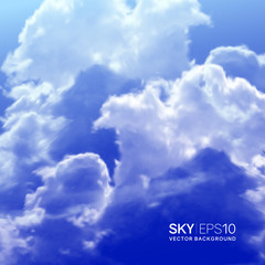 Wall Mural - realistic blue sky