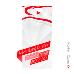 Wall Mural - Vector abstract banner template for Northern Cyprus.