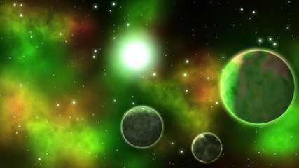 Wall Mural - Cosmos landscape. Loop.
