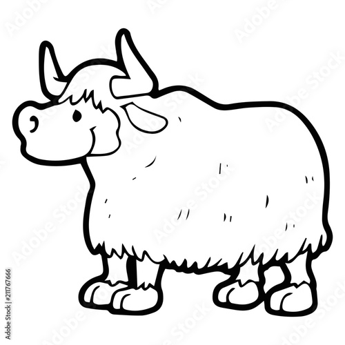 Yak Cartoon Illustration Isolated On White Background For Children Color Book Buy This Stock Vector And Explore Similar Vectors At Adobe Stock Adobe Stock Frequent special offers.a wide range of available colours in our catalogue: yak cartoon illustration isolated on