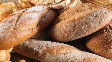 Wall Mural - Homemade cooking made from whole wheat and grains with breads