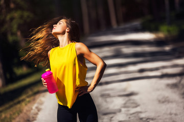 Wall Mural - Fitness woman