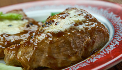 Sticker -  cheesy garlic and brown sugar pork chops