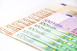 © Elena Sistaliuk - Euro banknotes close up. Several hundred euro banknotes on white background
