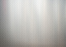White Silver Metal Industrial Plate Wall Diamond Steel Patterned Background