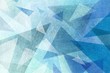 blue background with abstract geometric design with layers of triangle shapes in blue green and white colors with texture design element